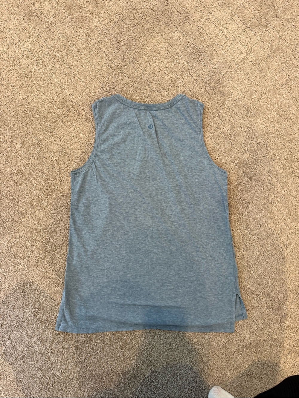 lululemon athletica Heathered Light Blue Sleeveless Tank
